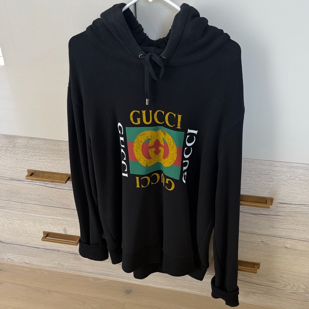 Gucci Black Knitwear with Label Detail